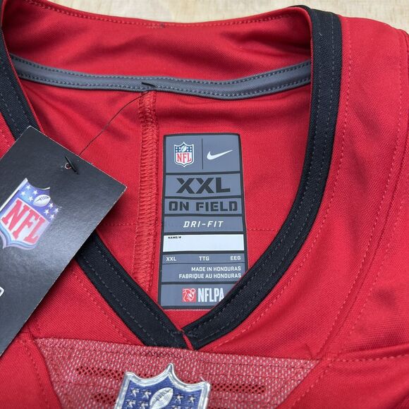 NEW XXL Tom Brady Tampa Bay Buccaneers Nike #12 Retired Player Jersey Red SEWN - Picture 9 of 16